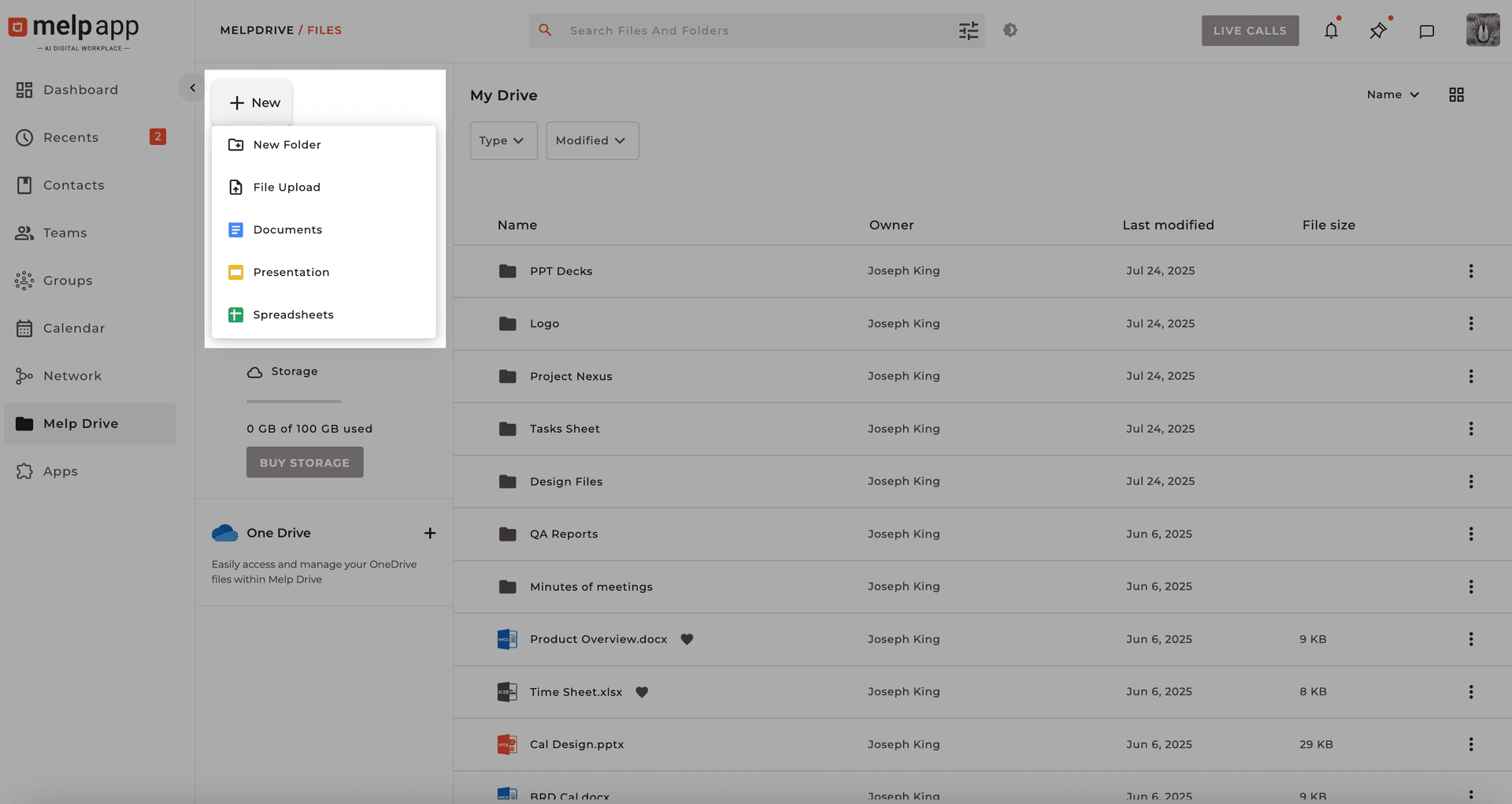 New button options